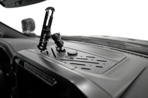 Ford F-150 Dash Mount - Addictive Desert Designs - Digital Device - Hammer Black Powder Coat - `21-`25